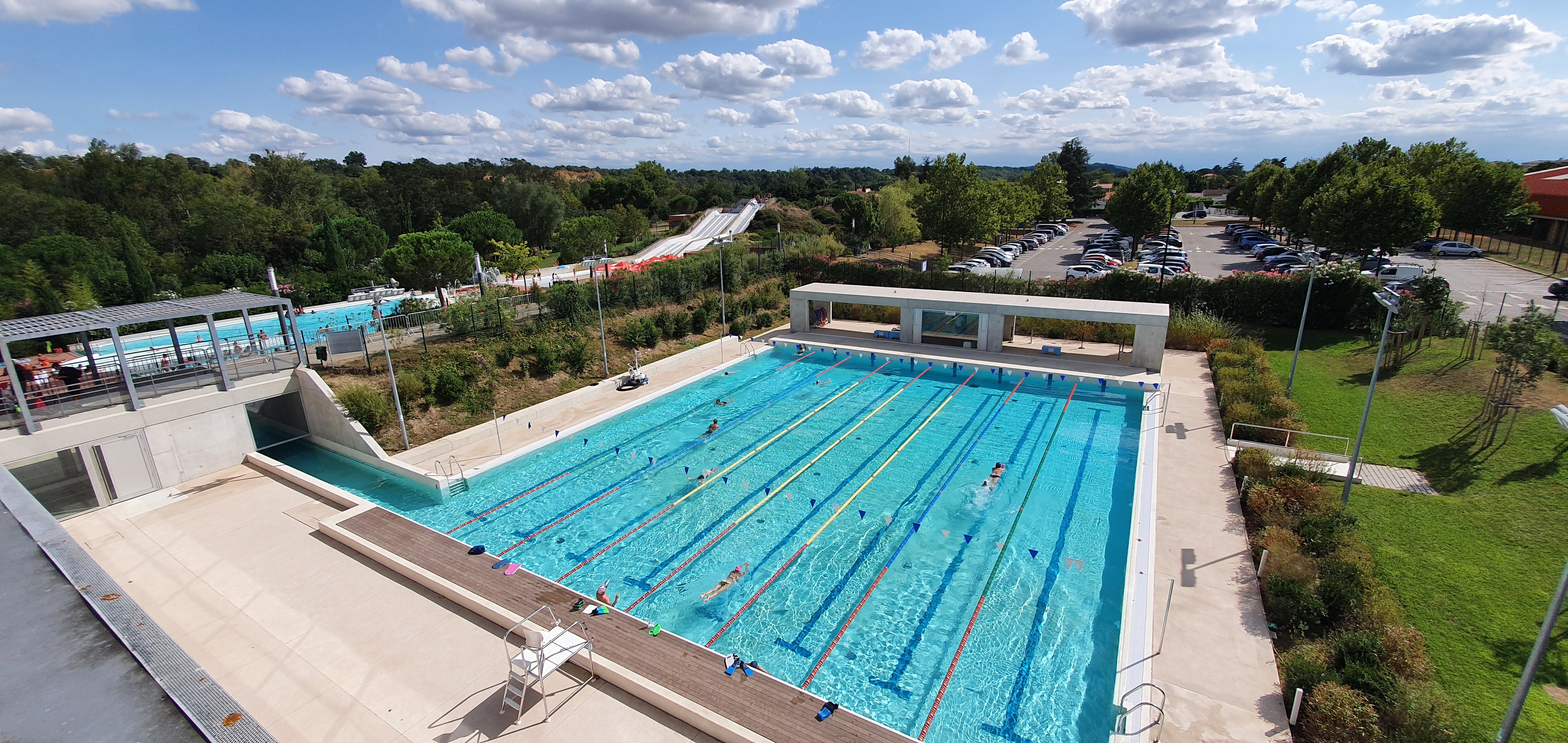 Photo de piscine ou nageur