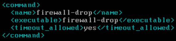 Commande firewall-drop